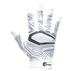 slide 6 of 21, Shock Doctor Cutters Game Day Receiver Gloves, White Topo, S/M, SM/MED