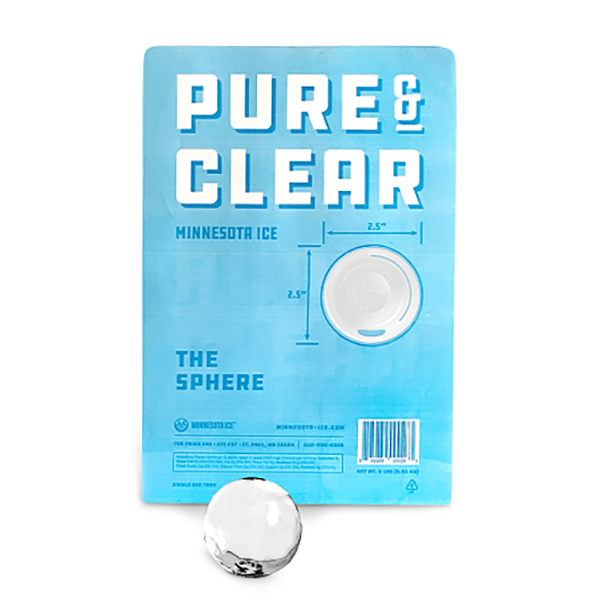 slide 1 of 1, Minnesota Pure & Clear Ice The Sphere, 10 ct