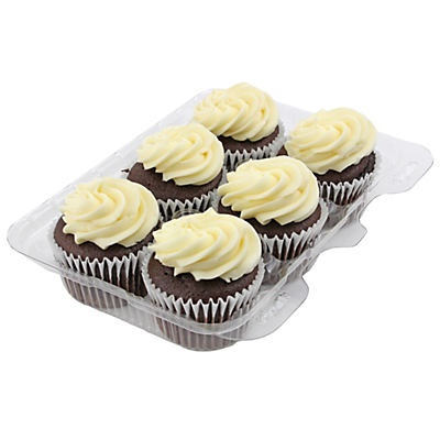 slide 1 of 1, Central Market Chocolate Cupcakes with Vanilla Buttercream Icing, 1 ct