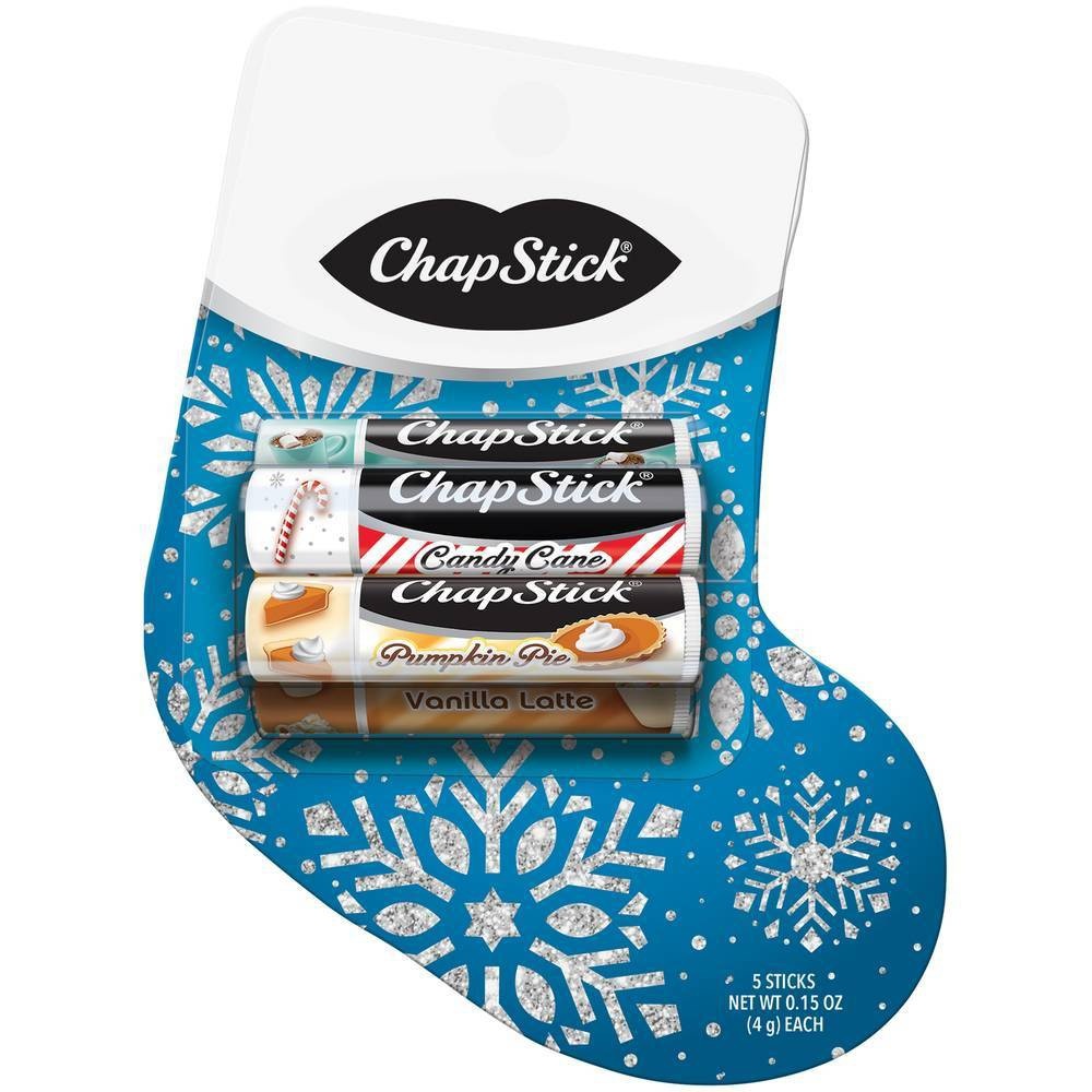 slide 1 of 1, ChapStick Winter Mix Stocking Lip Balm, 0.15 oz