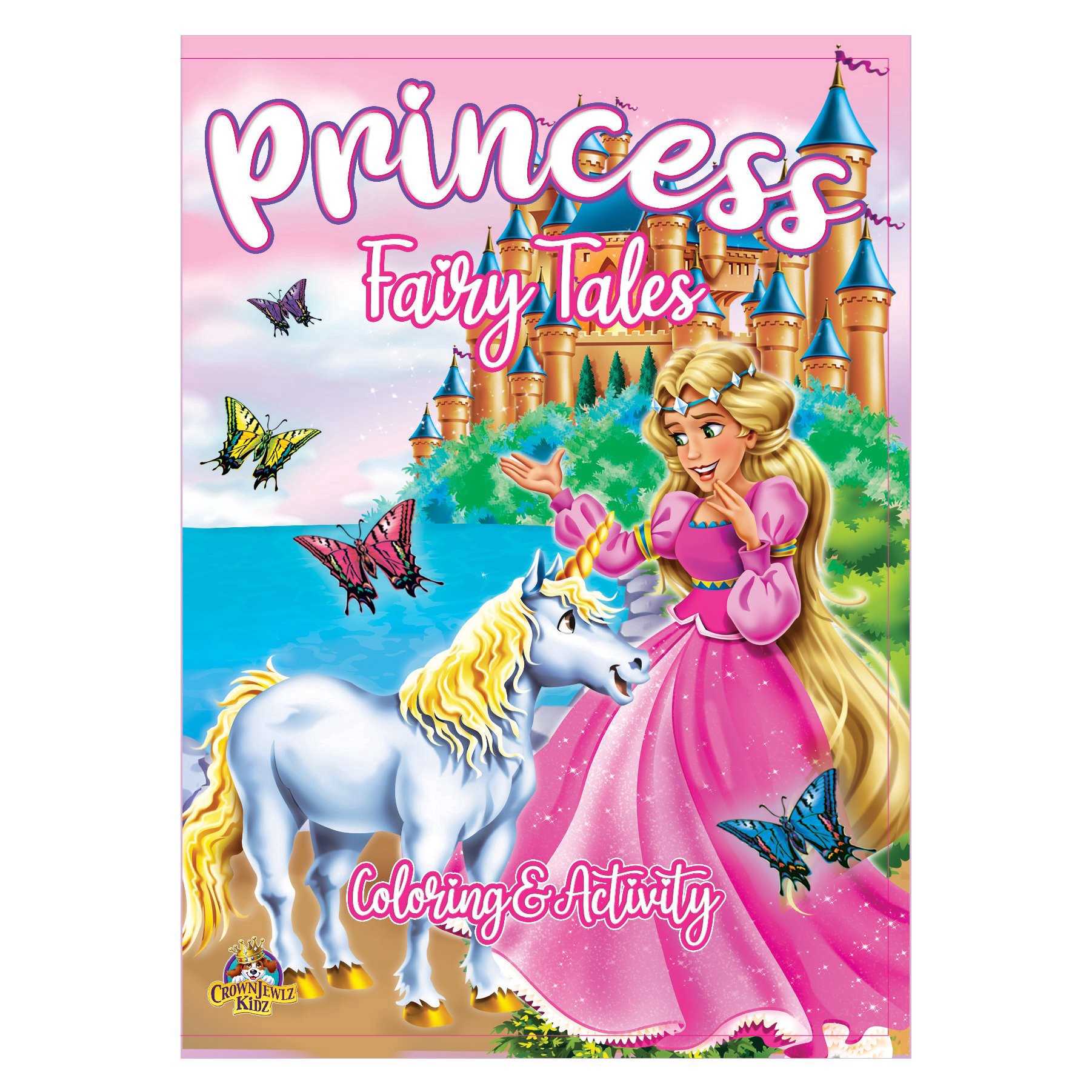 slide 1 of 1, CrownJewlz Kidz Fairy Tales Princess Coloring & Activity 1 ea, 1 ct