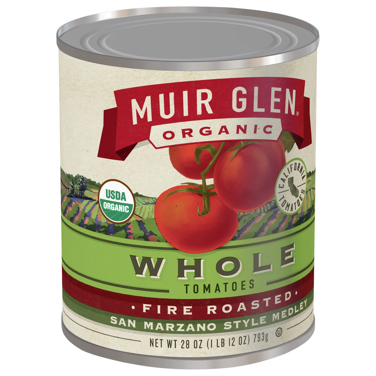 slide 2 of 9, Muir Glen, Organic Whole Fire Roasted San Marzano Style Tomatoes, 28 oz, 28 oz