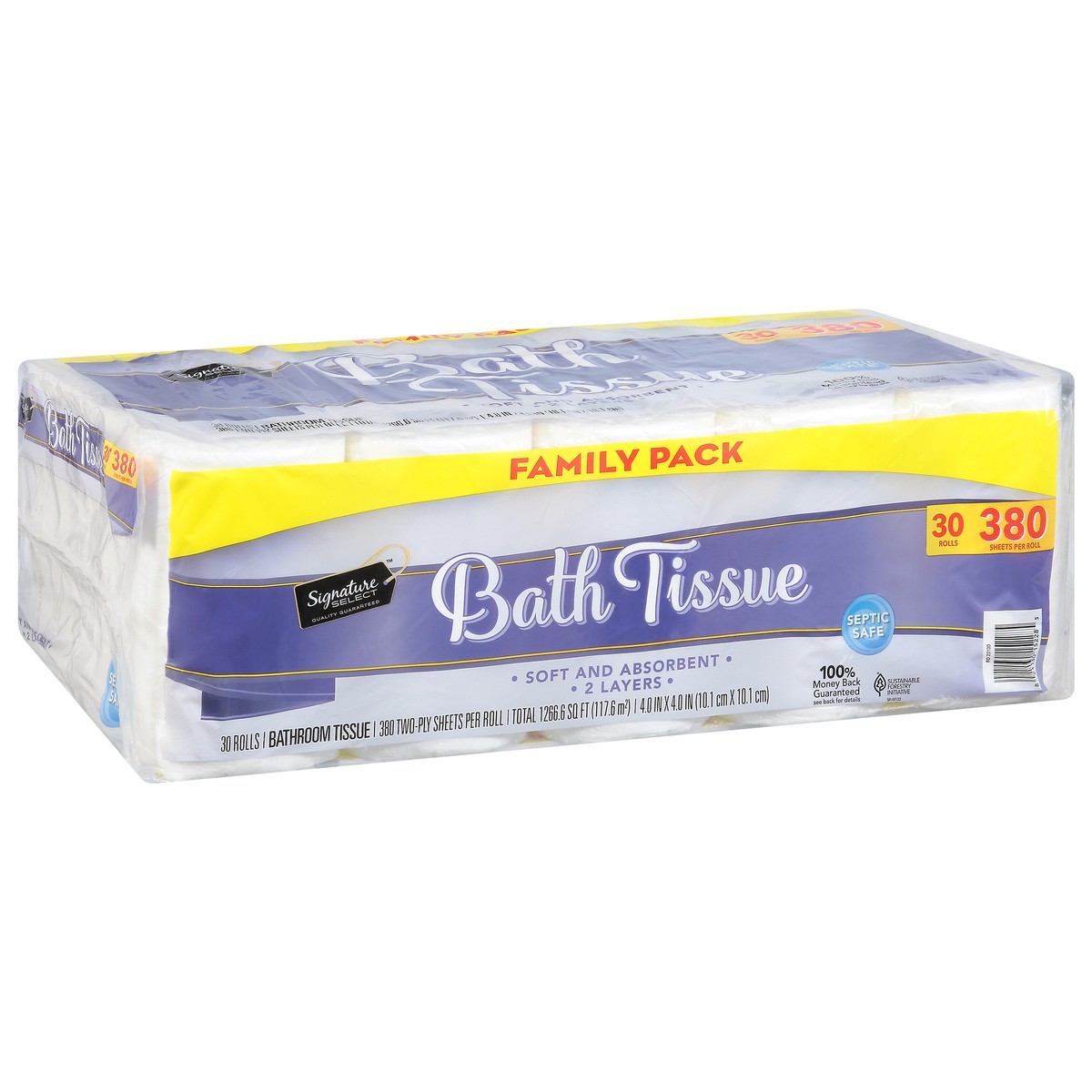 slide 2 of 9, Signature Select 2-Ply Bathroom Tissue Family Pack 30 ea, 30 ct