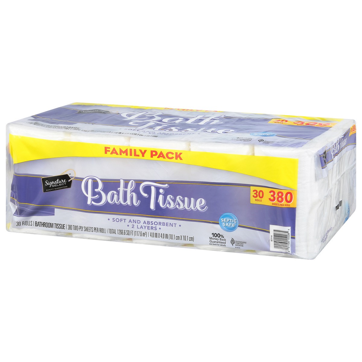 slide 3 of 9, Signature Select 2-Ply Bathroom Tissue Family Pack 30 ea, 30 ct