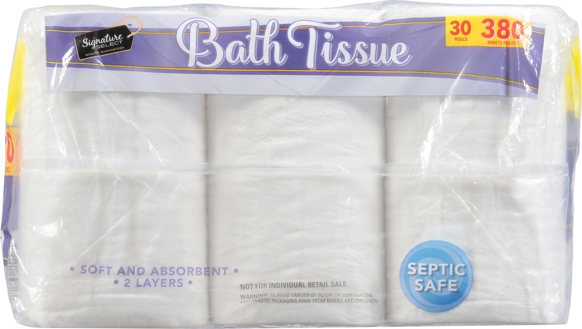 slide 7 of 9, Signature Select 2-Ply Bathroom Tissue Family Pack 30 ea, 30 ct