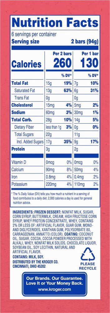 slide 2 of 2, Kroger Vanilla Chocolatey Dipped Ice Cream Bars, 12 ct; 2.5 fl oz