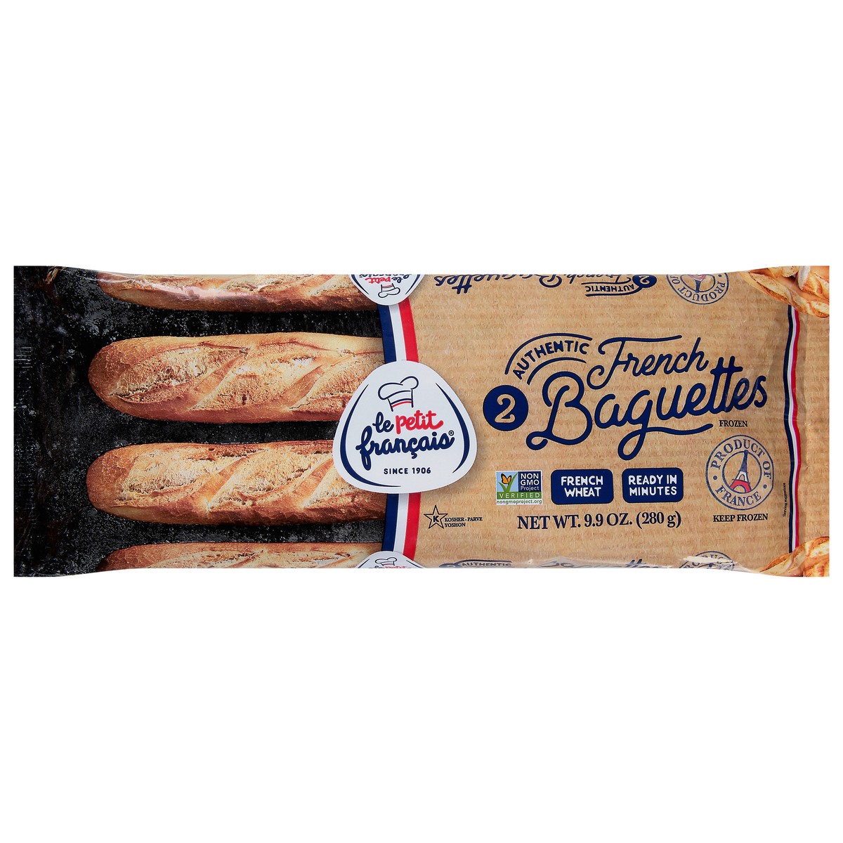 slide 1 of 9, Le Petit Francais Authentic French Baguettes 2 ea, 2 ct