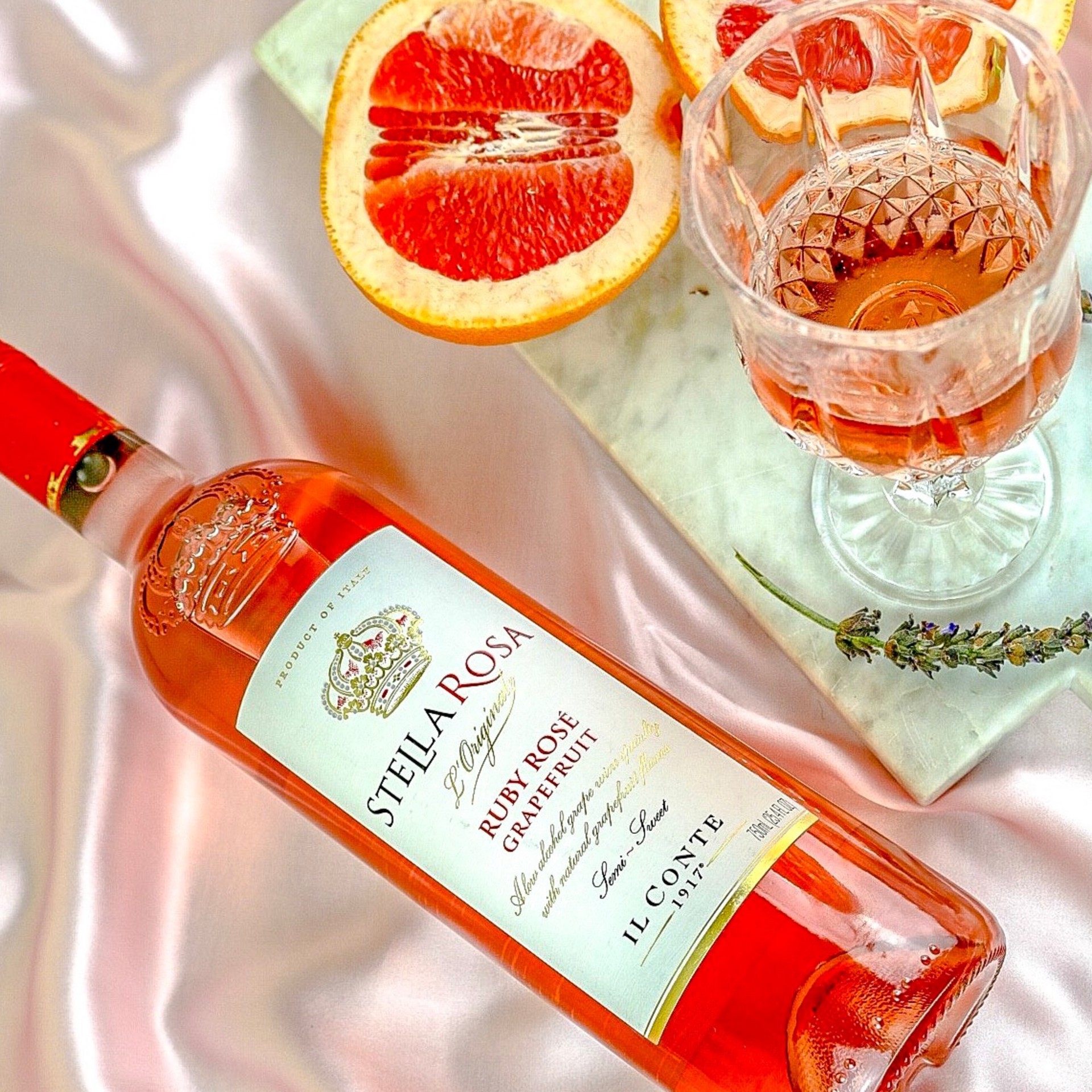 slide 3 of 9, Stella Rosa Ruby Rose Grapefruit Semi-Sweet Rose Wine 750mL, 25.4 fl oz