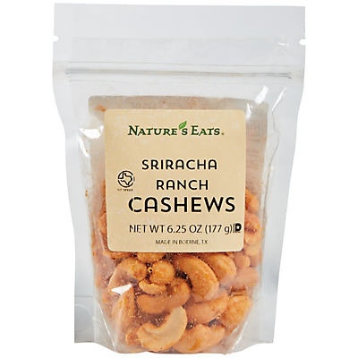 slide 1 of 1, Nature's Eats Sriracha Ranch Cashews, 6.25 oz