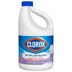 Clorox Splash-Less Liquid Bleach, Lavender - 77 Ounce Bottle