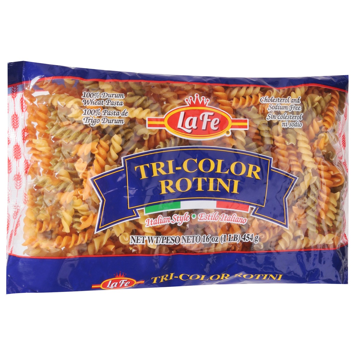slide 5 of 13, La Fe Tri-Color Rotini 16 oz, 16 oz