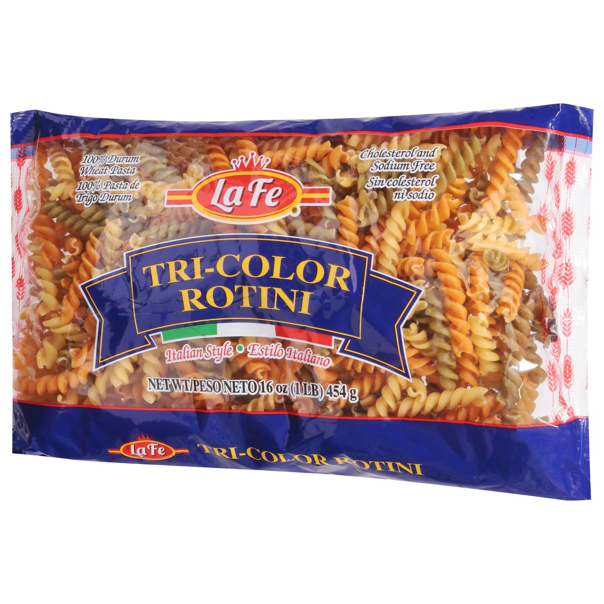 slide 9 of 13, La Fe Tri-Color Rotini 16 oz, 16 oz