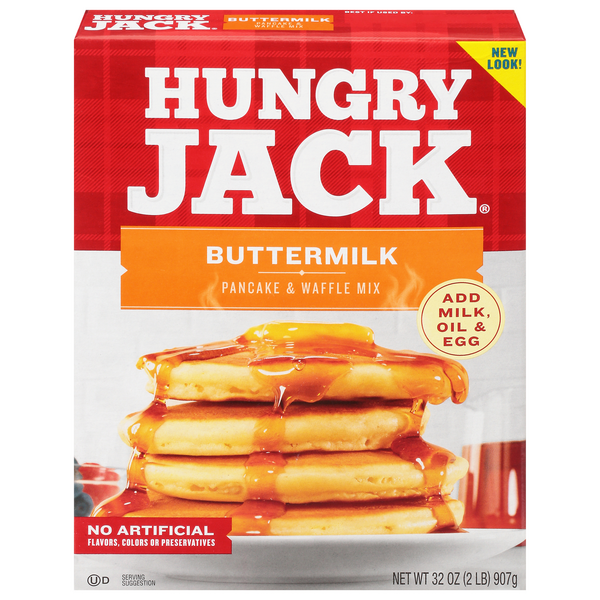slide 1 of 1, Hungry Jack Pancake & Waffle Mix Buttermilk - 32 oz, 32 oz