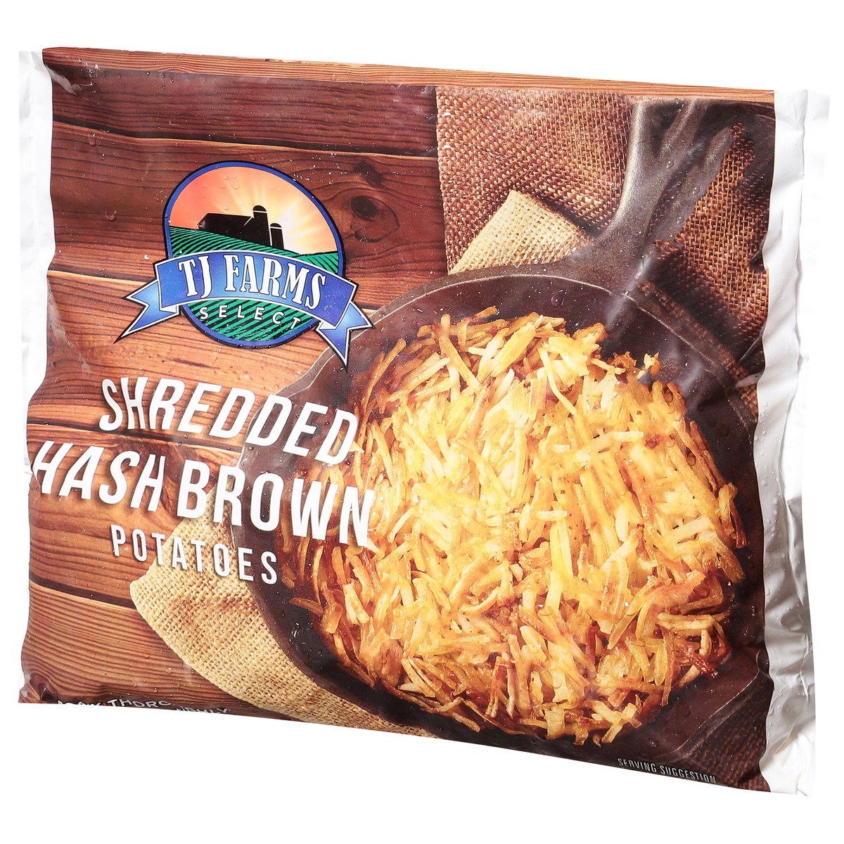slide 10 of 14, TJ Farms Shredded Hashbrowns, 1 ct