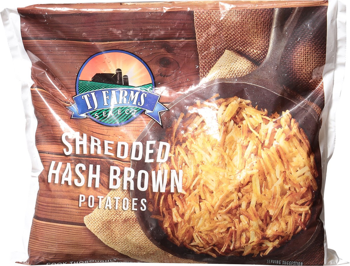slide 13 of 14, TJ Farms Shredded Hashbrowns, 1 ct