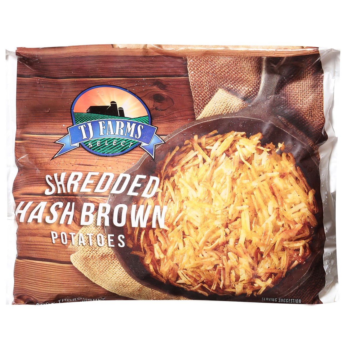 slide 5 of 14, TJ Farms Shredded Hashbrowns, 1 ct