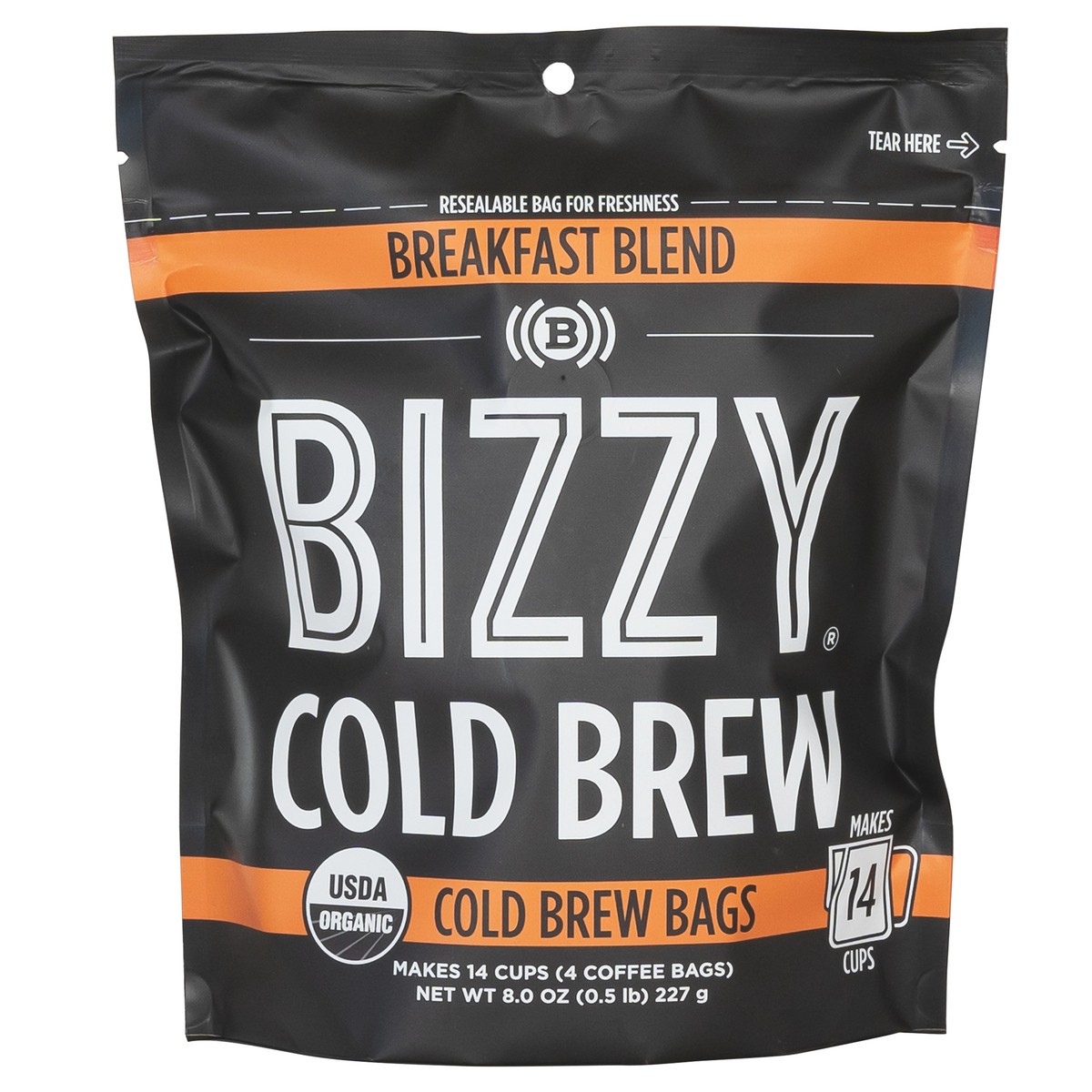 slide 3 of 5, Bizzy Coffee Coffee, Cold Brew Bags, Breakfast Blend, 4 ct