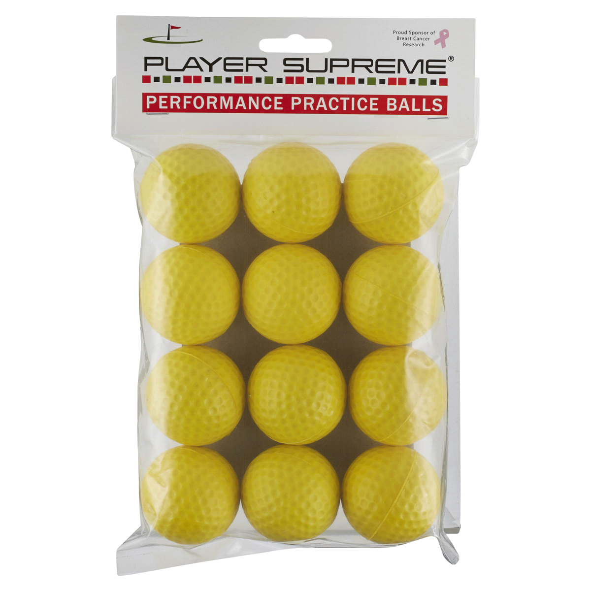slide 1 of 1, Yellow Foam Practice Golf Balls, 24 ct
