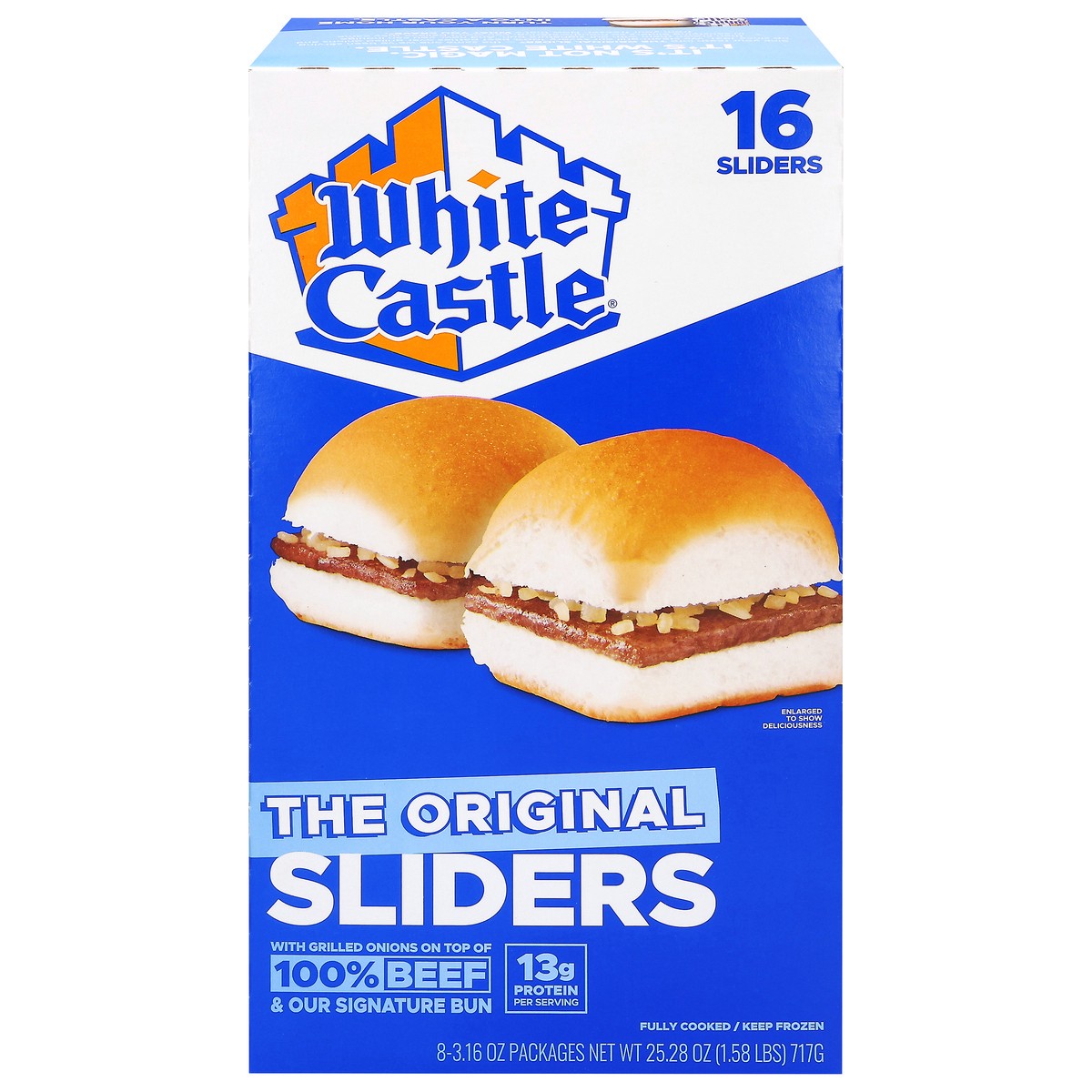 slide 1 of 9, White Castle The Original Sliders 16 - 3.16 oz Each, 16 ct