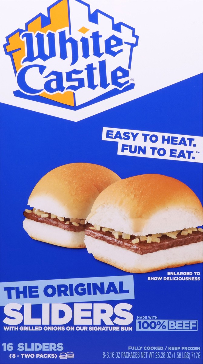 slide 3 of 9, White Castle Hamburger, 25.28 oz