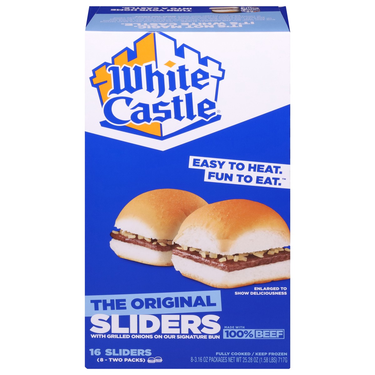 slide 1 of 9, White Castle Hamburger, 25.28 oz