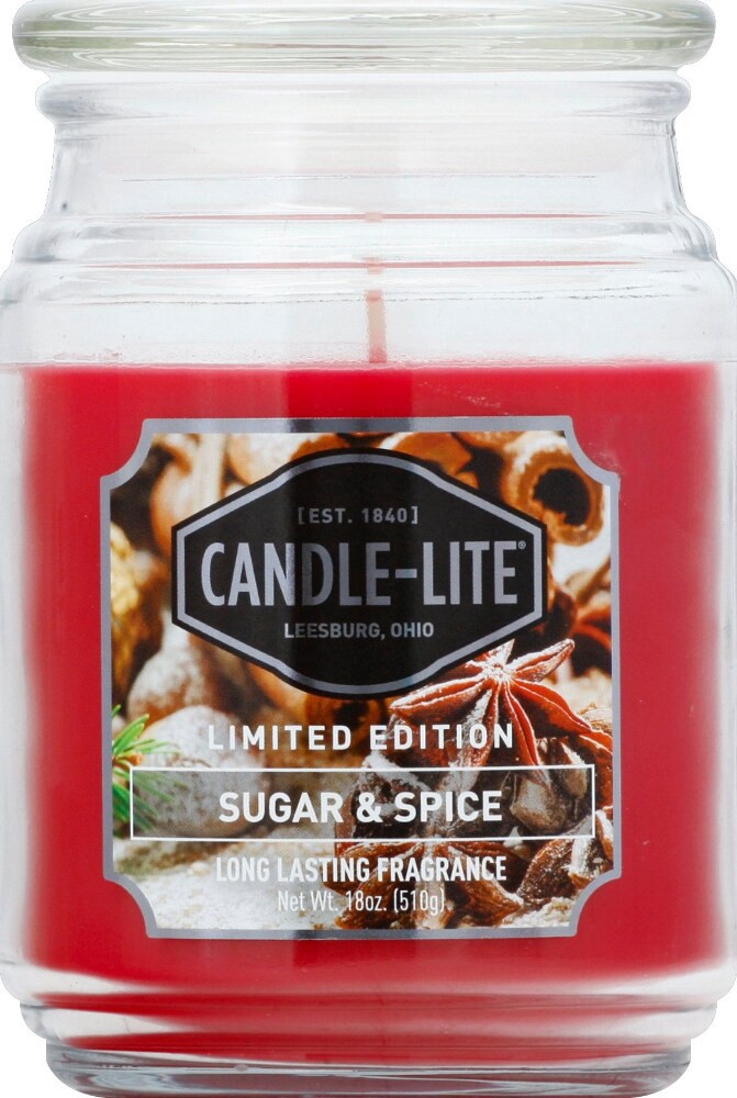 slide 1 of 6, Candle-Lite Scented Candle - Sugar & Spice, 18 oz