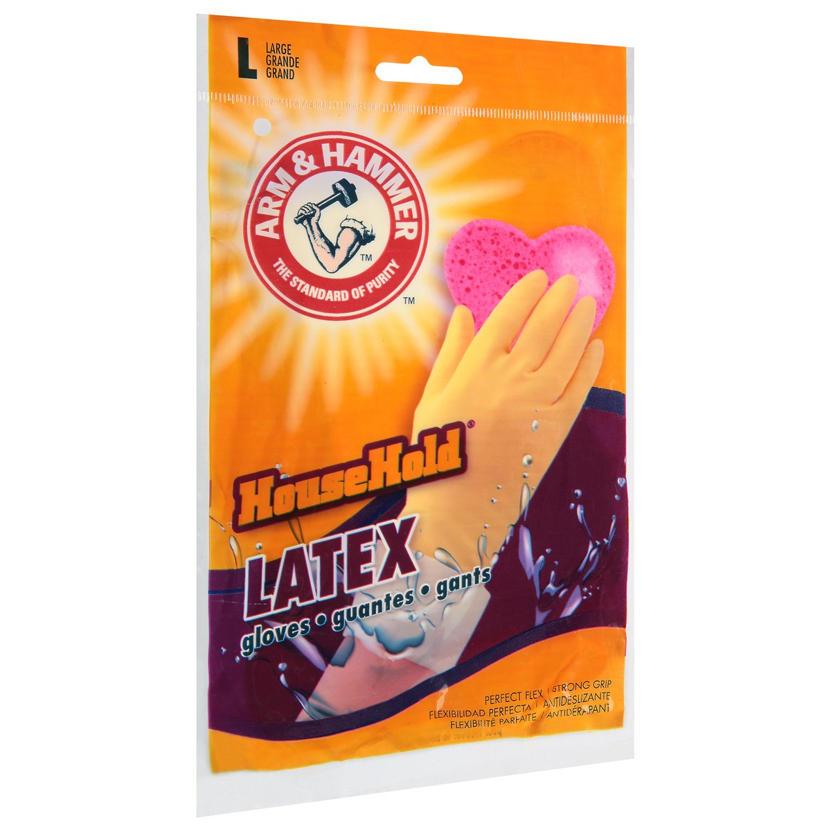 slide 2 of 9, ARM & HAMMER Karmin Arm & Hammer Arm & Hammer Large Latex Gloves 1 Pair, 1 pair