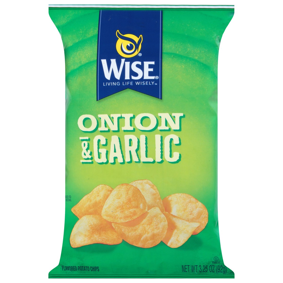 slide 1 of 13, Wise Onion & Garlic Potato Chips 3.25 oz, 4 oz