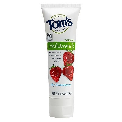 slide 1 of 2, Tom's Of Maine Silly Strawberry Anticavity Fluoride Natural Kids Toothpaste, 4.2 oz