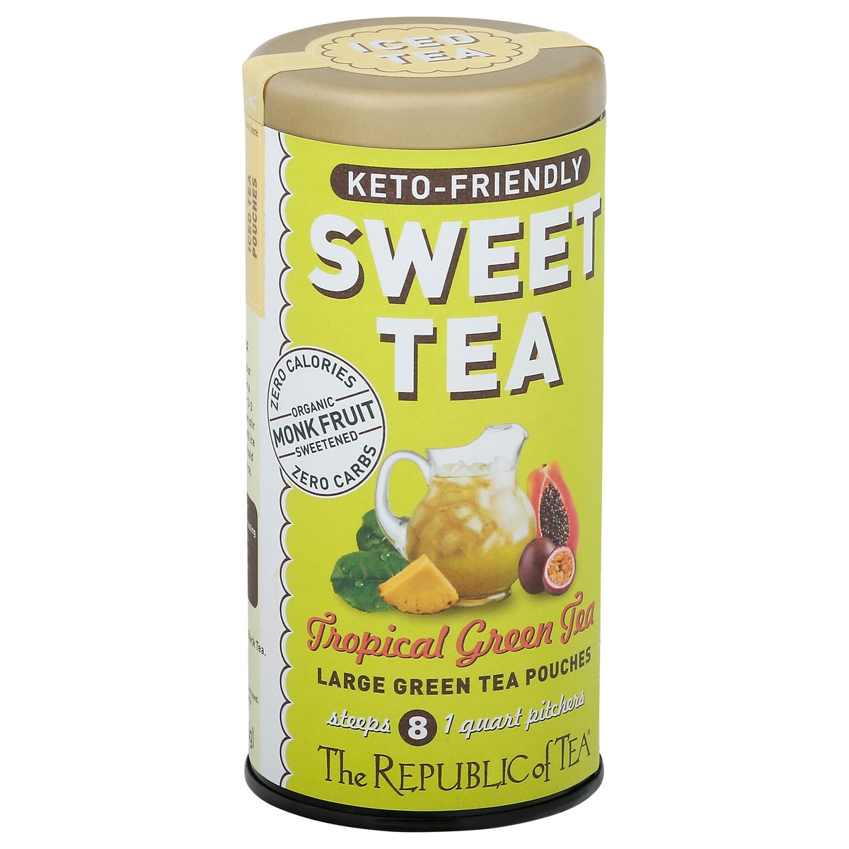 slide 4 of 9, The Republic of Tea Tropical Green Tea Sweet Tea - 1.9 oz, 1.9 oz