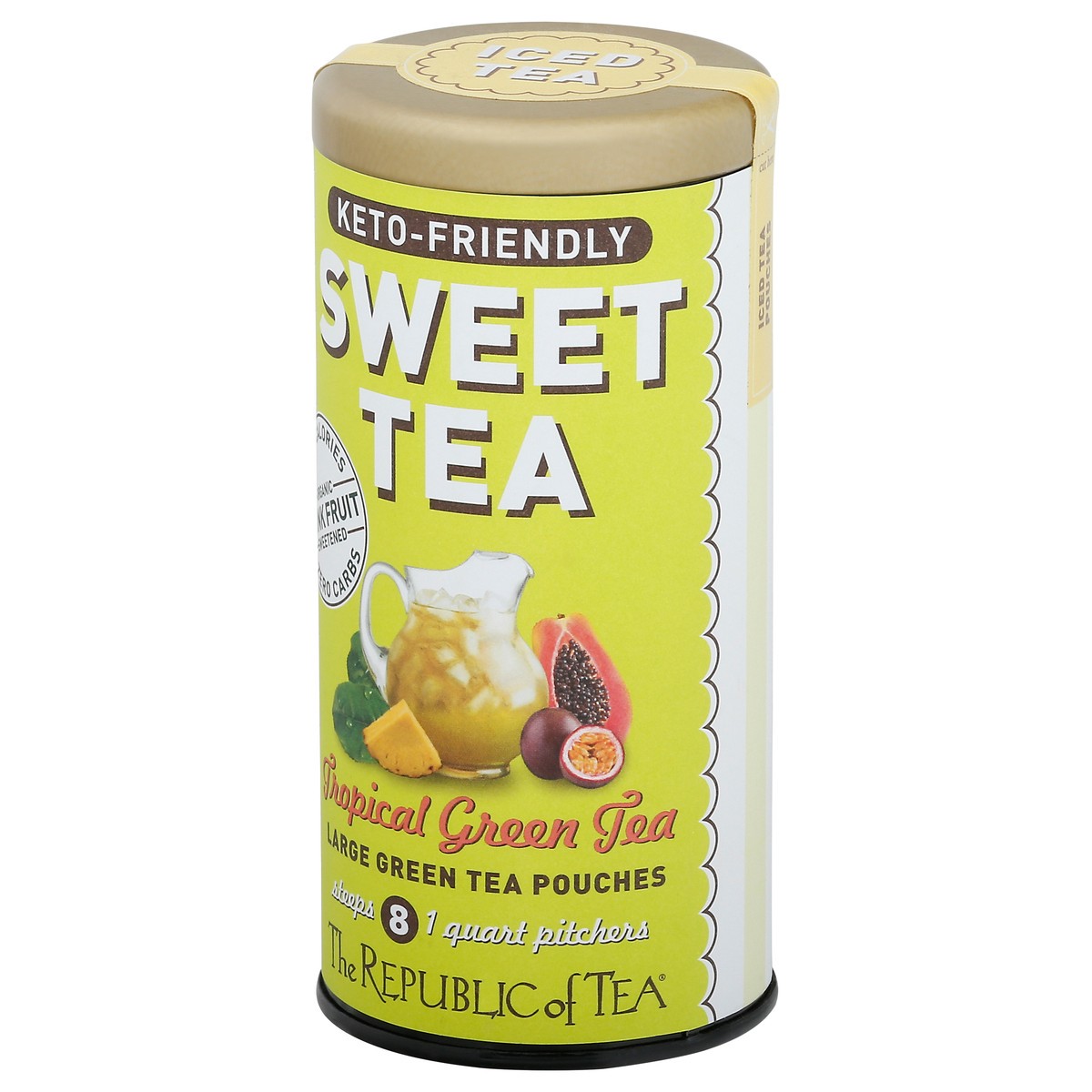 slide 9 of 9, The Republic of Tea Tropical Green Tea Sweet Tea - 1.9 oz, 1.9 oz