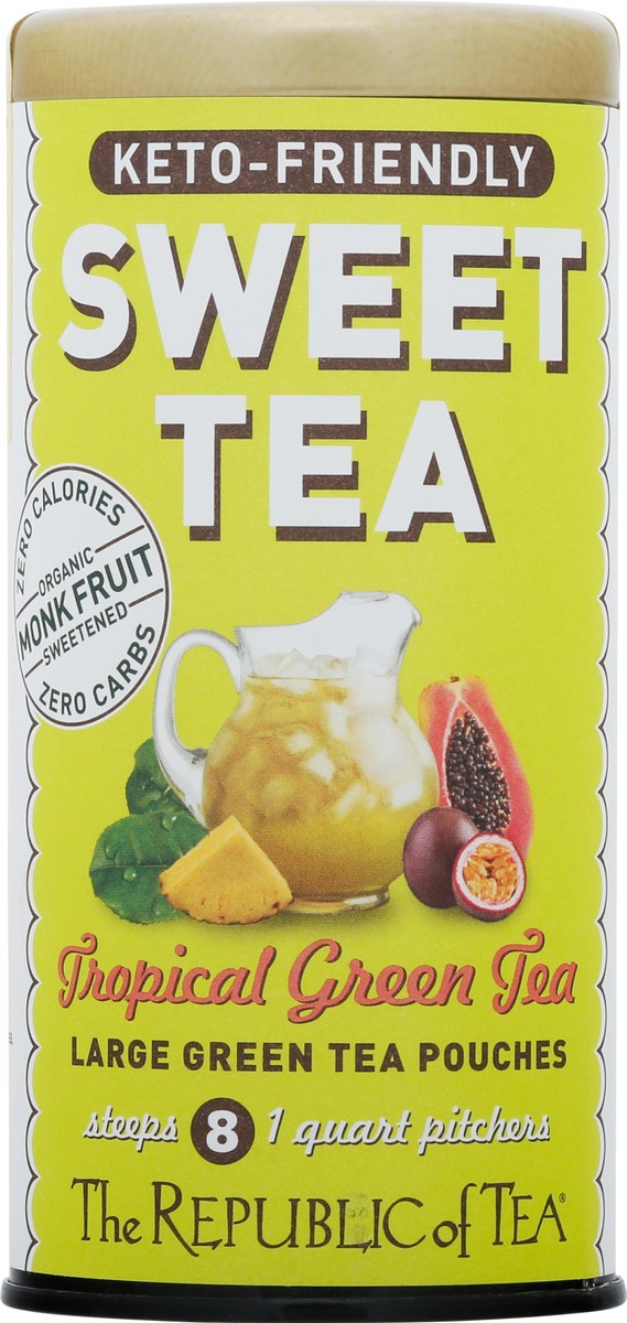 slide 8 of 9, The Republic of Tea Tropical Green Tea Sweet Tea - 1.9 oz, 1.9 oz