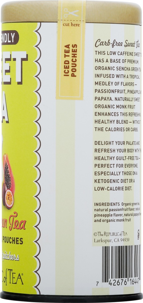 slide 5 of 9, The Republic of Tea Tropical Green Tea Sweet Tea - 1.9 oz, 1.9 oz