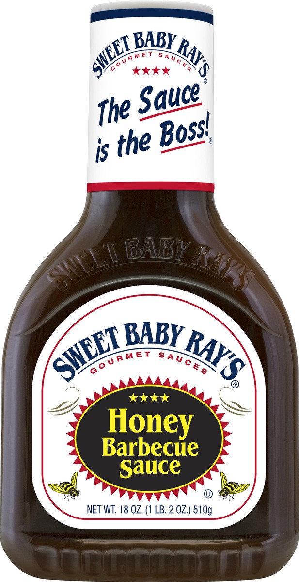 slide 3 of 13, Sweet Baby Ray's Honey Barbecue Sauce 18 oz, 18 oz