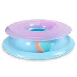 Petstages Catstages Race N' Chase Cat Track Toy with Ball and Catnip Toy, Multicolored