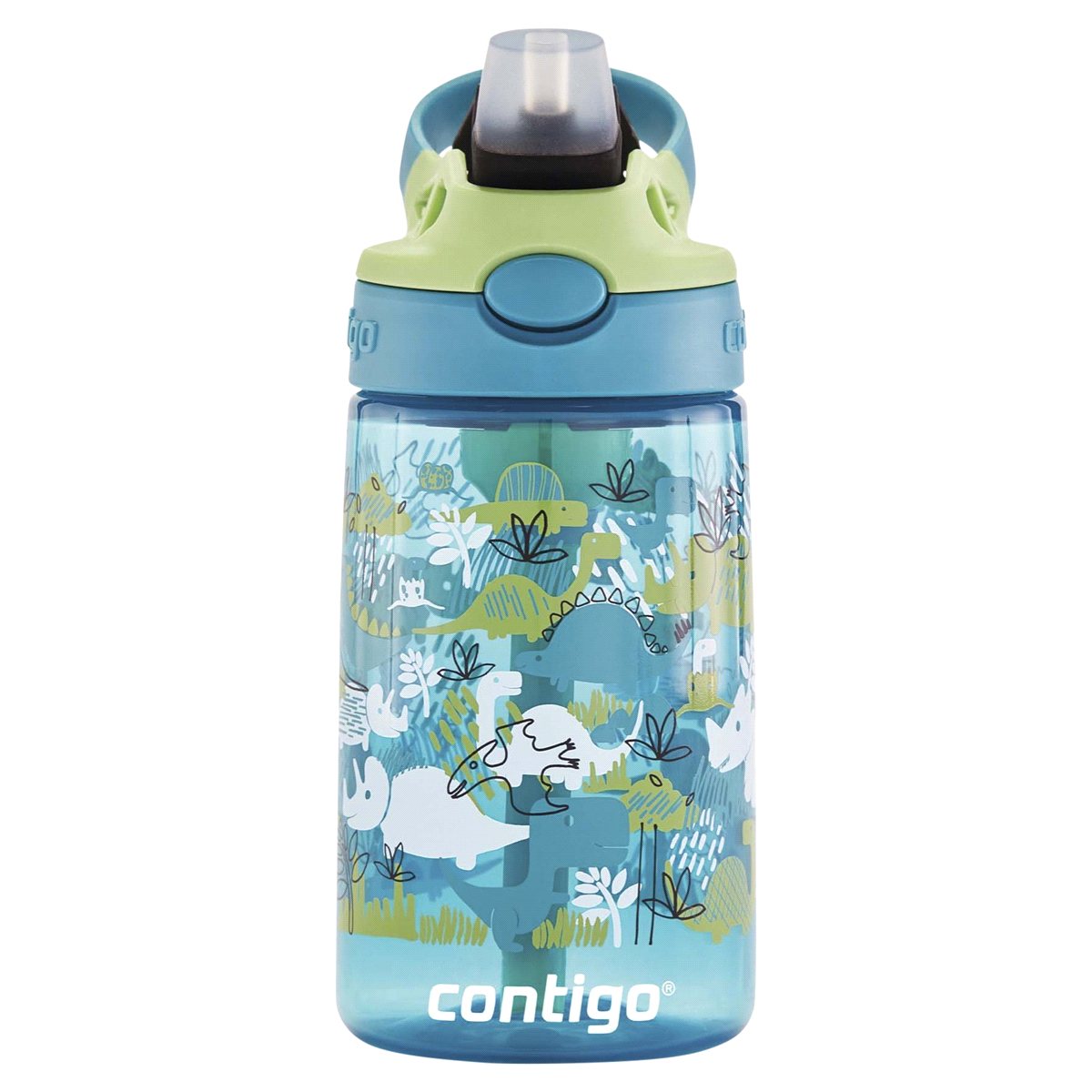 slide 13 of 21, Contigo Kids Water Bottle with Redesigned AUTOSPOUT Straw, Dinos, 14 oz