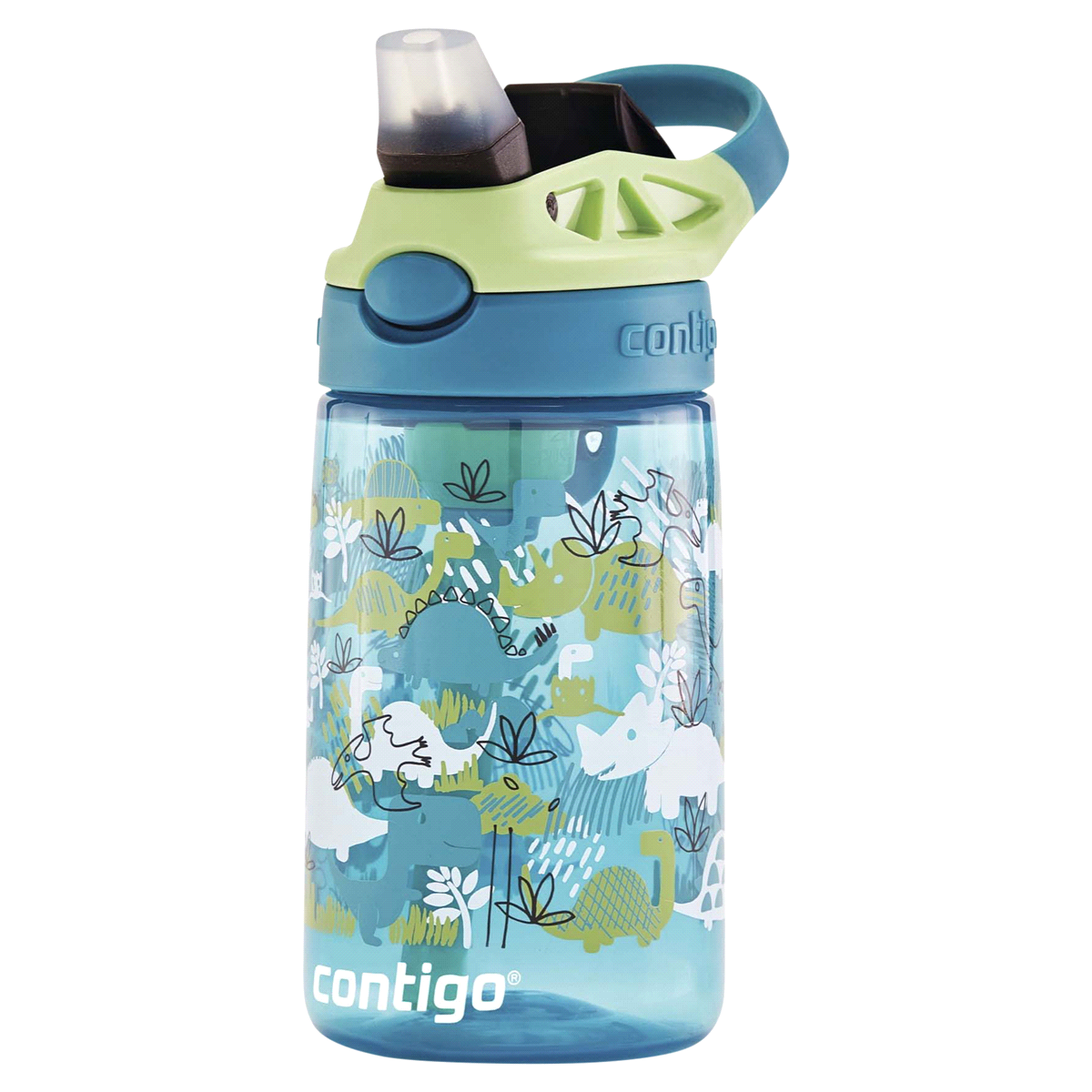 slide 17 of 21, Contigo Kids Water Bottle with Redesigned AUTOSPOUT Straw, Dinos, 14 oz