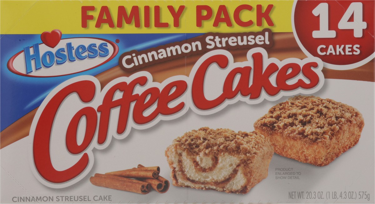 slide 7 of 13, Hostess Cinnamon Streusel Coffee Cakes Family Pack 14 ea, 14 ct