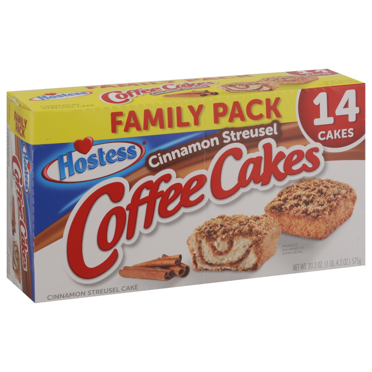 slide 2 of 13, Hostess Cinnamon Streusel Coffee Cakes Family Pack 14 ea, 14 ct