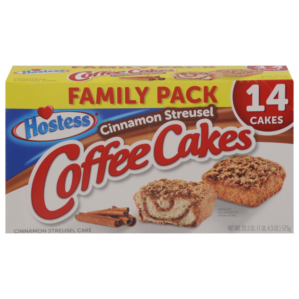 slide 4 of 13, Hostess Cinnamon Streusel Coffee Cakes Family Pack 14 ea, 14 ct