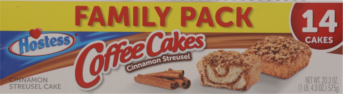 slide 12 of 13, Hostess Cinnamon Streusel Coffee Cakes Family Pack 14 ea, 14 ct