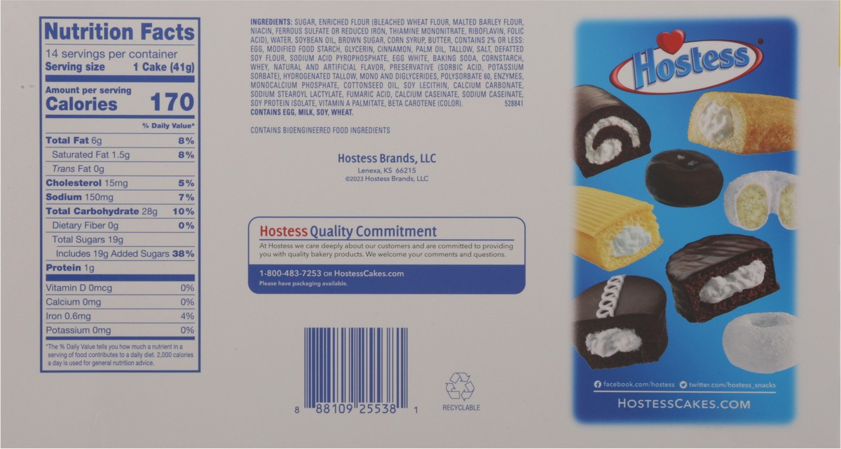 slide 11 of 13, Hostess Cinnamon Streusel Coffee Cakes Family Pack 14 ea, 14 ct