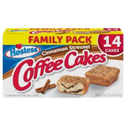 Hostess Cinnamon Streusel Coffee Cakes Family Pack 14 ea