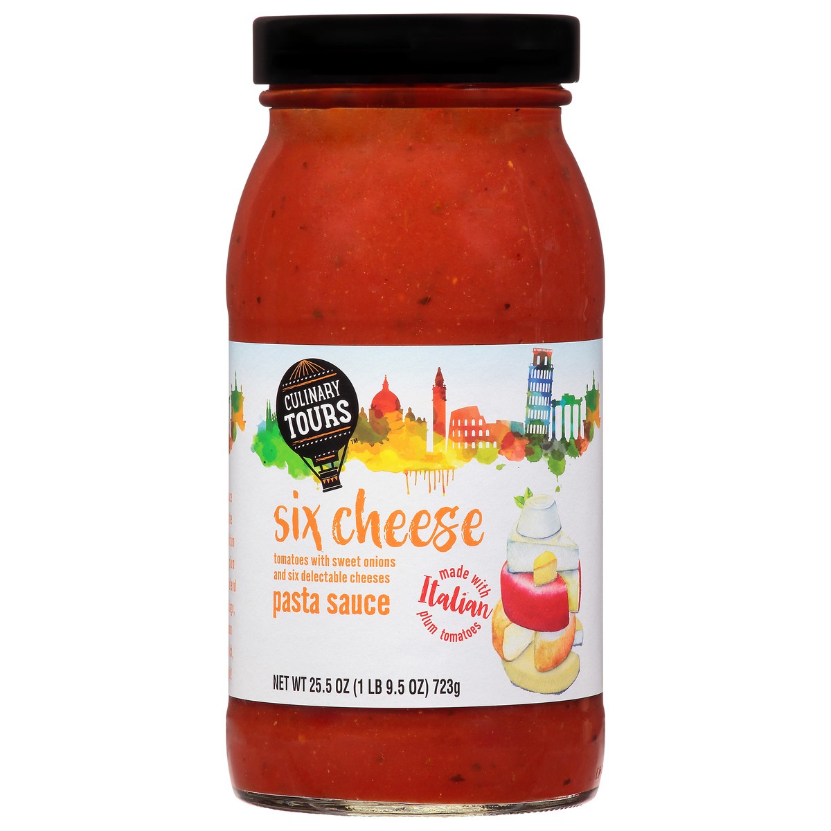 slide 6 of 15, Culinary Tours Six Cheese Pasta Sauce 25.5 oz, 25.5 oz