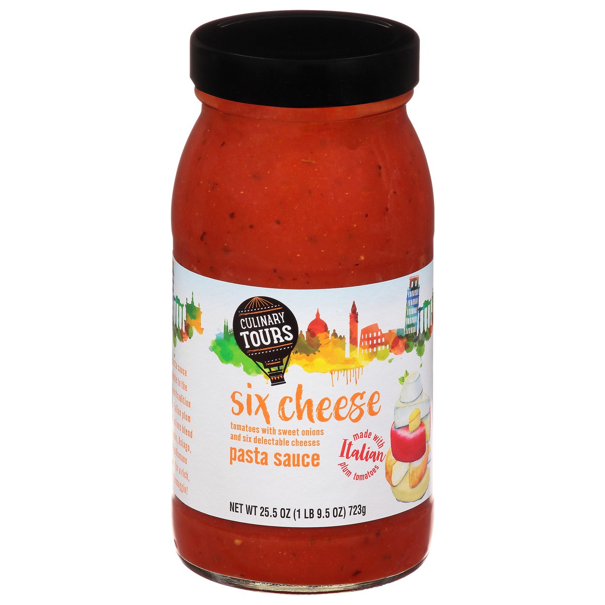 slide 5 of 15, Culinary Tours Six Cheese Pasta Sauce 25.5 oz, 25.5 oz