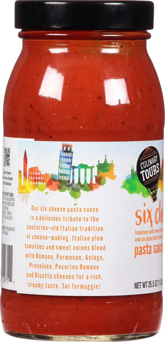 slide 8 of 15, Culinary Tours Six Cheese Pasta Sauce 25.5 oz, 25.5 oz