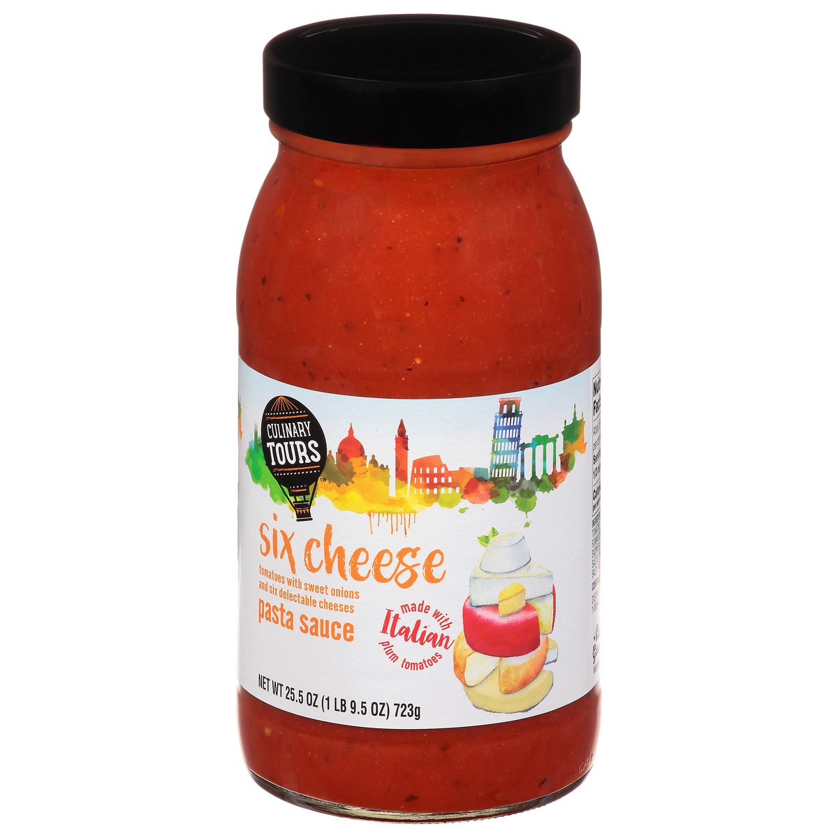 slide 4 of 15, Culinary Tours Six Cheese Pasta Sauce 25.5 oz, 25.5 oz