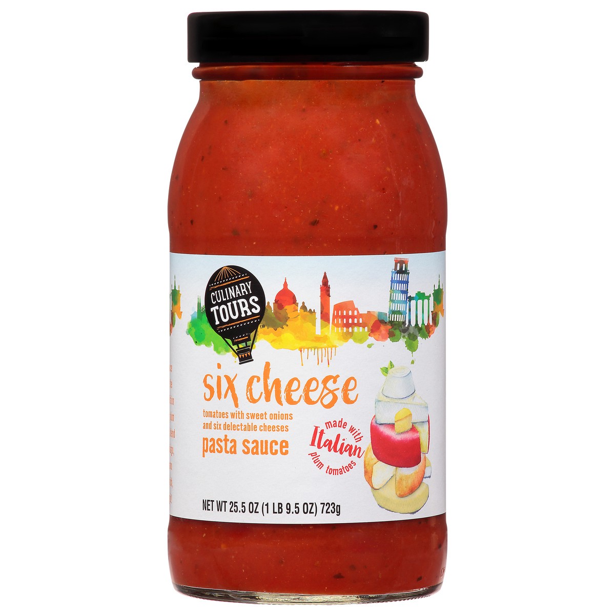 slide 7 of 15, Culinary Tours Six Cheese Pasta Sauce 25.5 oz, 25.5 oz