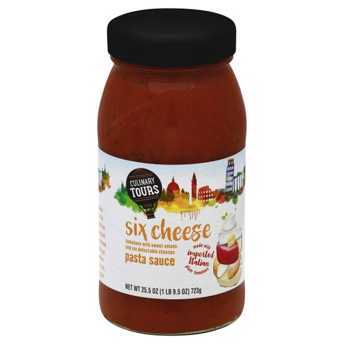 slide 1 of 1, Culinary Tours Six Cheese Pasta Sauce, 25.5 oz