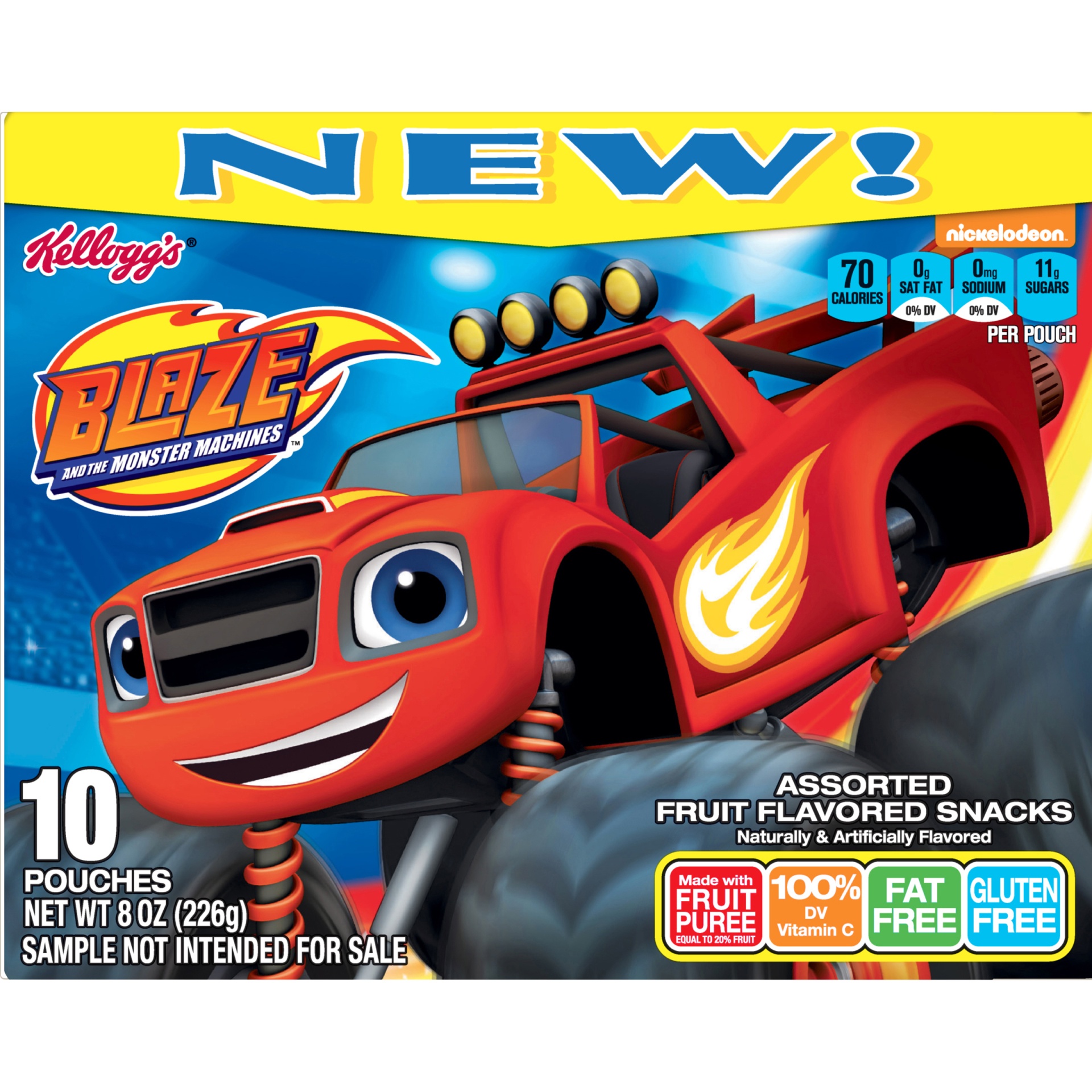 Kellogg's Blaze And The Monster Machines Fruit Flavored Snacks 10 ct ...